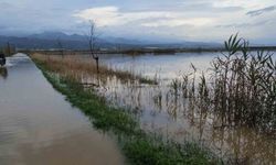 Sultanhisar’da kurutma kanalı taştı, tarım arazileri göle döndü