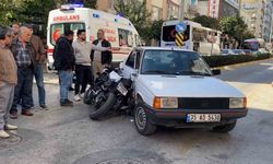 Aydın’da otomobille çarpışan motosikletli yaralandı