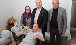 Başkan Kaya engelli İskender’in isteğini yerine getirdi