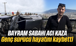 Bayramı sabahı acı kaza: Genç sürücü hayatını kaybetti