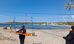 Didim Arama Kurtarma Ekibi (AKE) sahada eğitim verdi