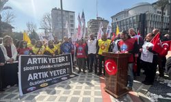 Fatma Öğretmen için toplandılar: Nazillili öğretmenlerden şiddete tepki