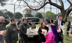 Germencik’te hem fidan diktiler hem de dağıttılar