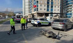 Aydın'da korkutan kaza: Motosiklet sürücüsü yaralandı