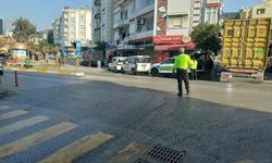 Motosiklet sürücüsü yaralandı