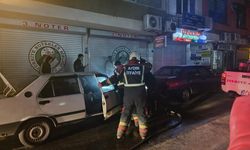 Çarşıyı panik sardı: Nazilli’de otomobil yangını