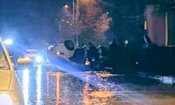 Didim'de aşırı yağış kaza getirdi