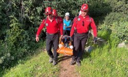 Talihsiz kaza: Yürüyüş yaparken ayağı kırıldı