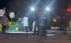 Aydın otoyolundaki kaza kameralara yansıdı