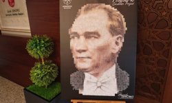 Germencik’te 500 çocukla Atatürk portresi oluşturuldu