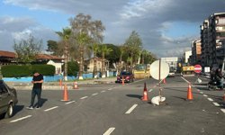 İncirliova’da hizmete açılmayan yol tehlike saçıyor