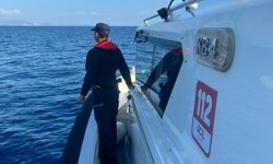 Didim’de denizde mahsur kalan 2 kişi kurtarıldı