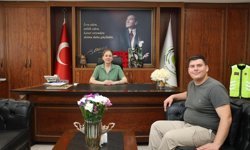 Nazillili Kerem gülleyi attı madalyayı kaptı