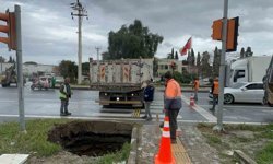 Aydın’da korkutan obruk