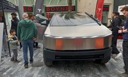 Tesla Cybertruck Aydın’da görücüye çıktı