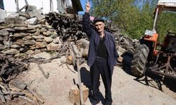 Aydınlı Salih amca ağızları açık bıraktı: 94 Yaşında odun kesiyor, dinçliğiyle hayran bırakıyor