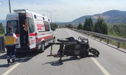 Korkunç kaza; TIR ile elektrikli motor çarpıştı: 1 ölü 4 yaralı