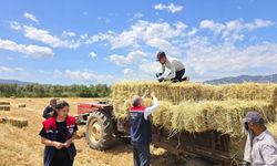 Karacasulu Müdür Şendalgıç, çiftçiler gününü tarlada kutladı