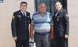 Aydınlı şehitlerin babalarına jandarma sürprizi