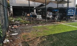 Aydın'da skandal olay: Düğün salonunun atık suları halı sahaya akıyor