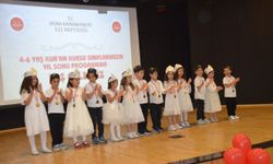 Didim’de 4-6 yaş kuran kursu öğrencilerinden yıl sonu gösterisi