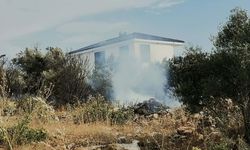 Didim'de korkutan yangın