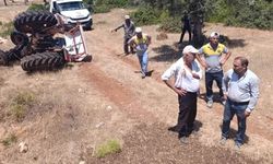 Didim'de traktör kazası