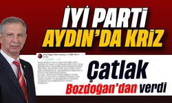 İYİ Parti Aydın’da kriz : Çatlak Bozdoğan’dan verdi