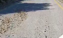 Karacasu'da tepki çeken yol