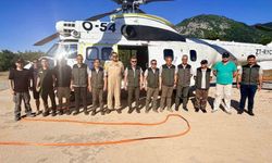 Aydın'da yangın söndürme helikopteri göreve hazır
