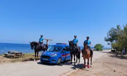 Milli Park’ta atlı jandarma nöbeti