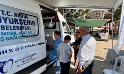 Mobil diş aracı Atça’da hizmet verdi