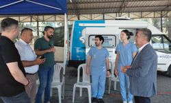 Mobil diş aracı Buharkentliler ile buluştu