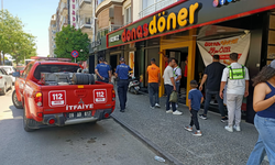 Aydın’da dönercide yangın paniği: Müşteriler kendini dışarı attı