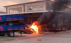 Otomobil alev topuna döndü: Nazilli’de korkutan yangın
