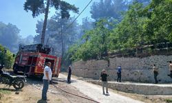 Karacasu yaylası'nda yangın paniği: Ekipler müdahaleyi sürdürüyor