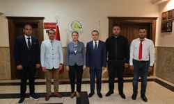 Yeni yönetim ilk ziyaretini Kaymakam Kan'a yaptı : Nazilli'de Yorgancı dönemi başladı