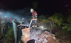 Nazilli'de korkutan yangın! Odunlukta çıktı eve sıçradı