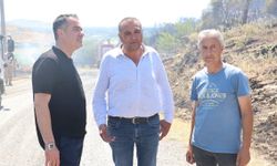 Başkan Arıcı, yangın bölgesinde incelemelerde bulundu
