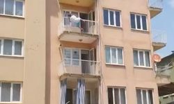 Önce yarı çıplak sokağa çıktı, sonra yüksekten atladı