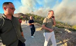 AK Parti Didim heyeti Bozbük'teki yangına müdahaleyi yerinde inceledi