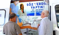 Aydın Büyükşehir Belediyesi Mobil Ağız ve Diş Sağlığı Klinikleri’ne vatandaşlardan yoğun ilgi