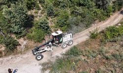 Bozdoğan Belediyesi’nden Örencik’te bahçe yolu çalışması