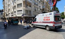 Nazilli'de korkutan kaza: Cip ile motosiklet çarpıştı