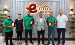 Efeler’de hayat kurtaran belediye personeline anlamlı ödül