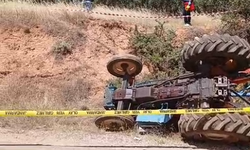 Karacasu'da feci kaza: Traktör devrildi, sürücü hayatını kaybetti