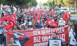 Görevden alınan Didim CHP yönetiminden yürüyüşlü protesto