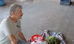 Karacasu pazarından yaşam hikayeleri: Tek eliyle hem üretiyor hem satıyor