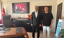 Karacasu'da yeni kaymakama Novatech İletişim’den 'hayırlı olsun' ziyareti