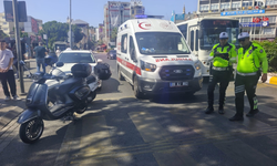 Aydın’da sıkıştırılan motosiklet metrelerce sürüklendi- Sürücü hastanelik oldu